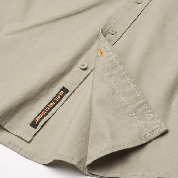 Walls Men's Greenville Flex Micro Ripstop Long Sleeve Work Shirt Size M - Picture 5 of 7